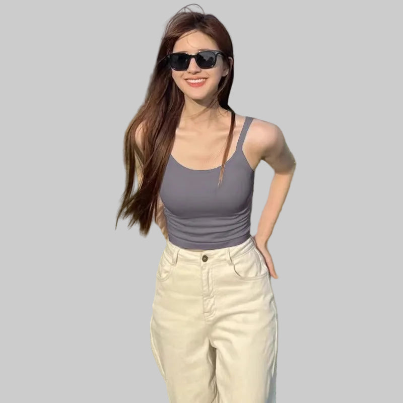 ARIA – Women’s Backless Cross-Strap Sling Top