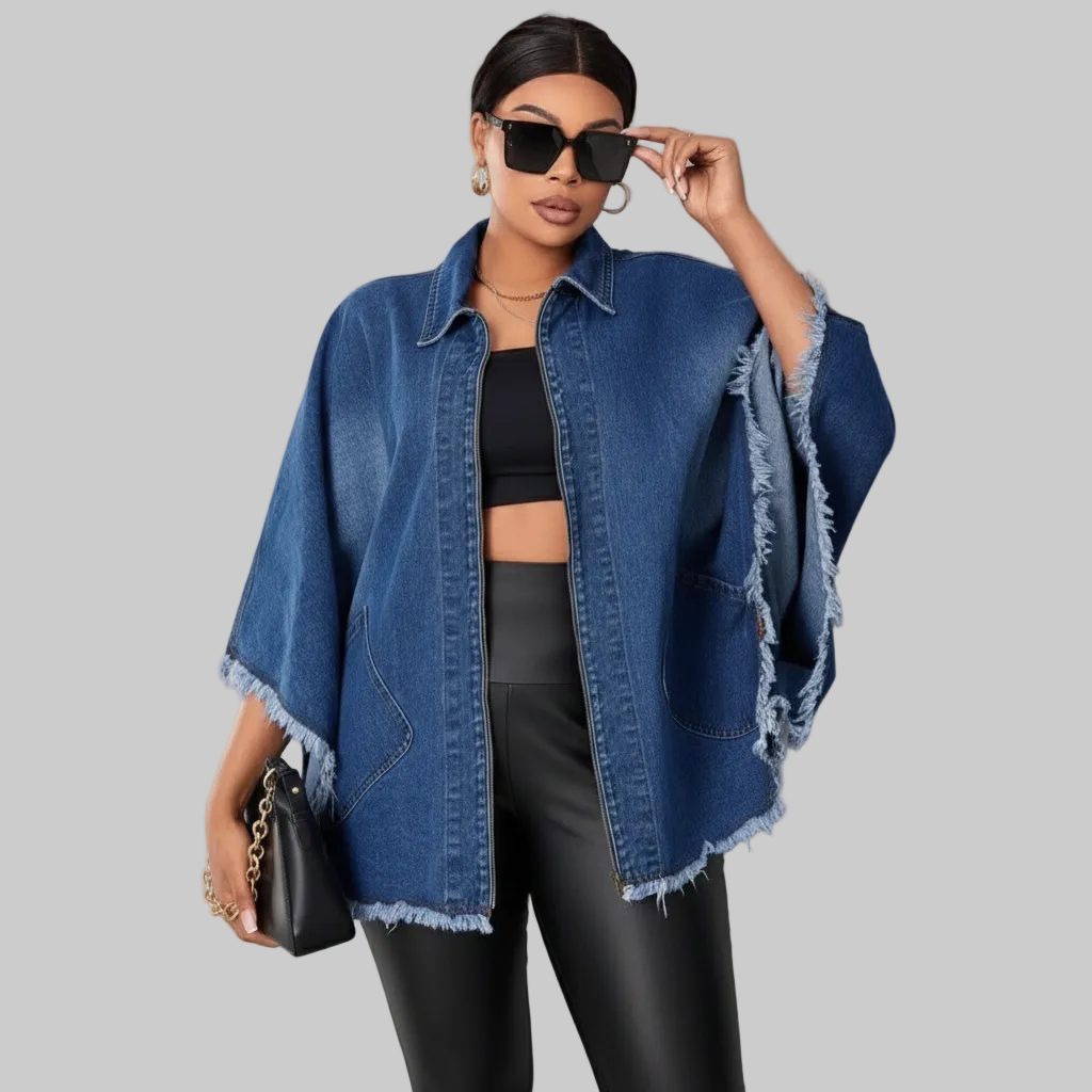 ISLA – BATWING SLEEVE DENIM JACKET