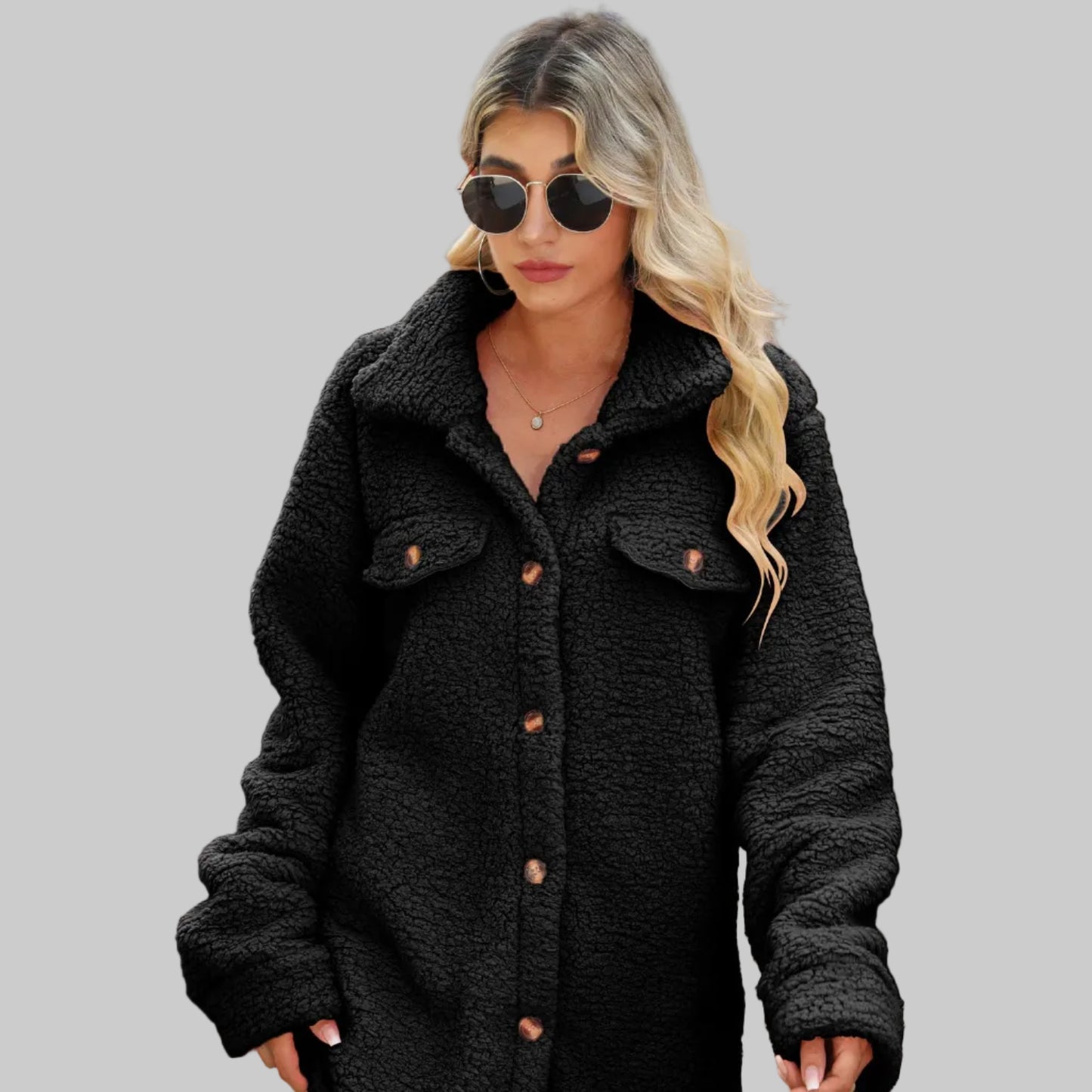 VELINA – LAPEL COLLAR RELAXED-FIT JACKET