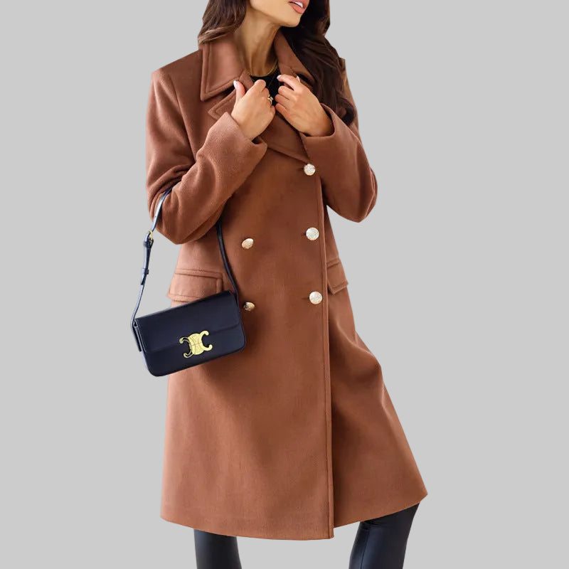 ELARA – Double-Breasted Wool Coat