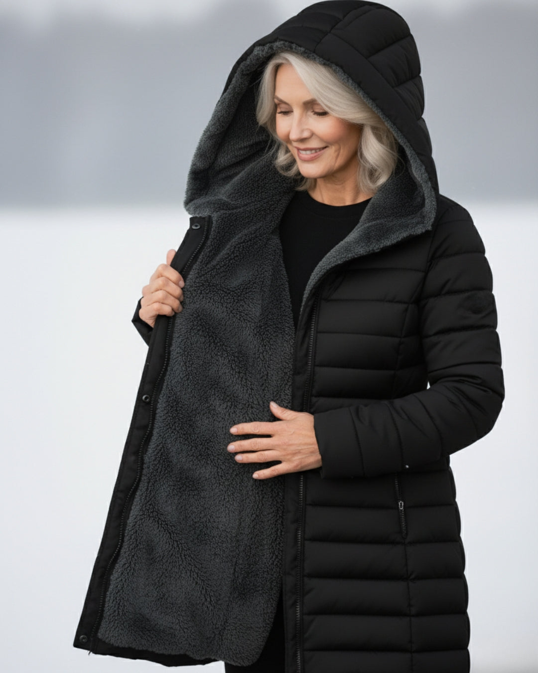 Manteau Maddy Matelassé Doublée En Polaire
