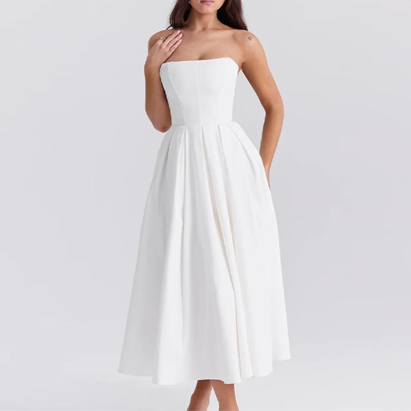 SOLANGE – ELEGANT PLEATED DRESS