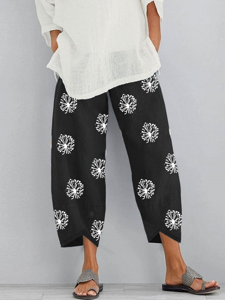 Pantalon Court Bohème Décontracté