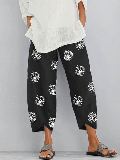 Pantalon Court Bohème Décontracté