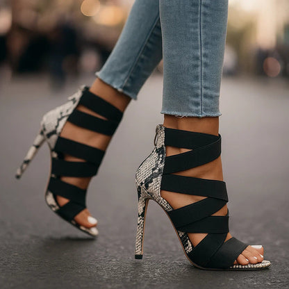 Talons Alicia En Cuir