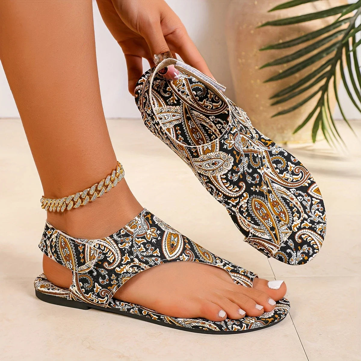 Sandales d'Été En Coleurs Multicolores