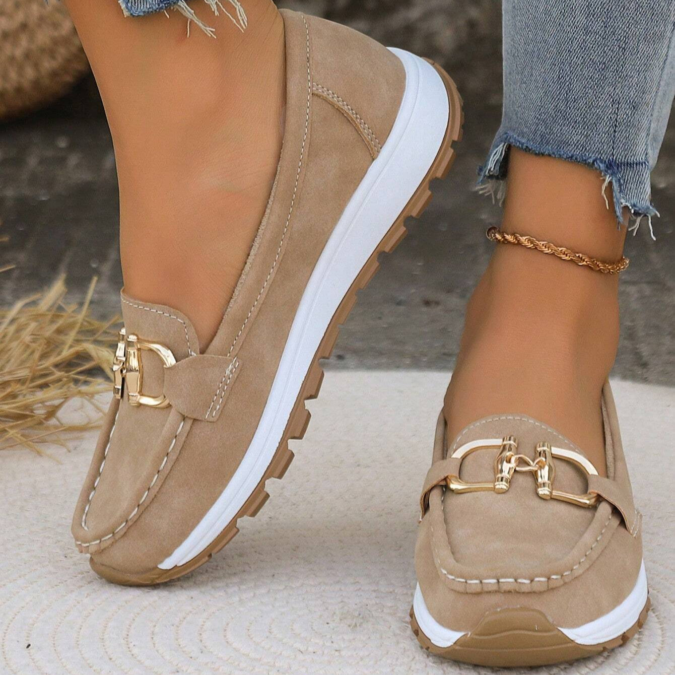 Mocassins Amalina En Daim