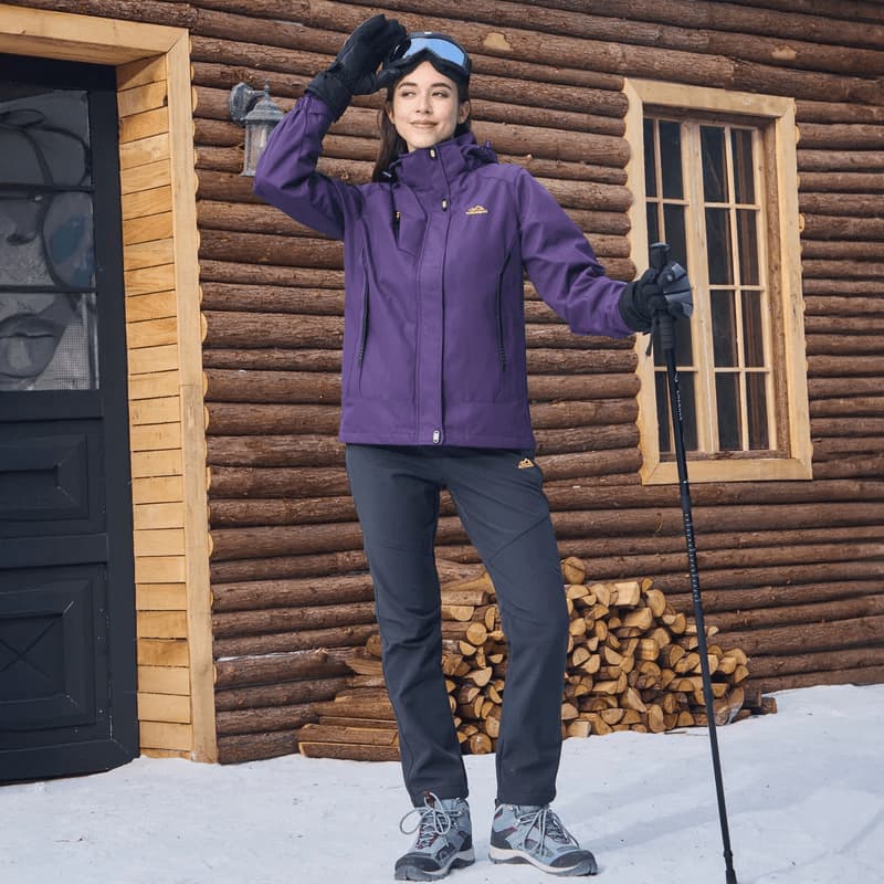 Manteau 3-en-1 Imperméable Avec Doublure En Polaire