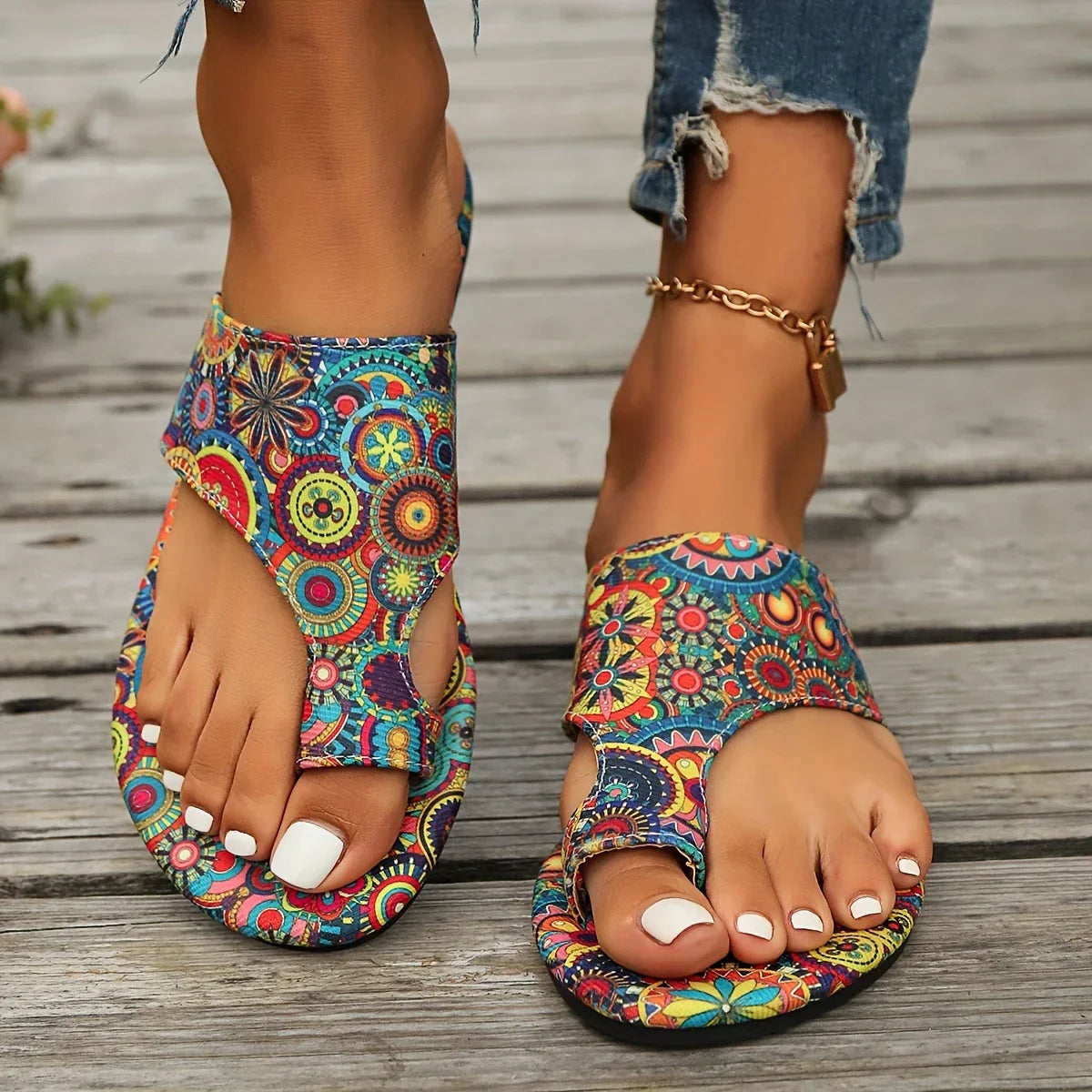 Sandales d'Été En Coleurs Multicolores