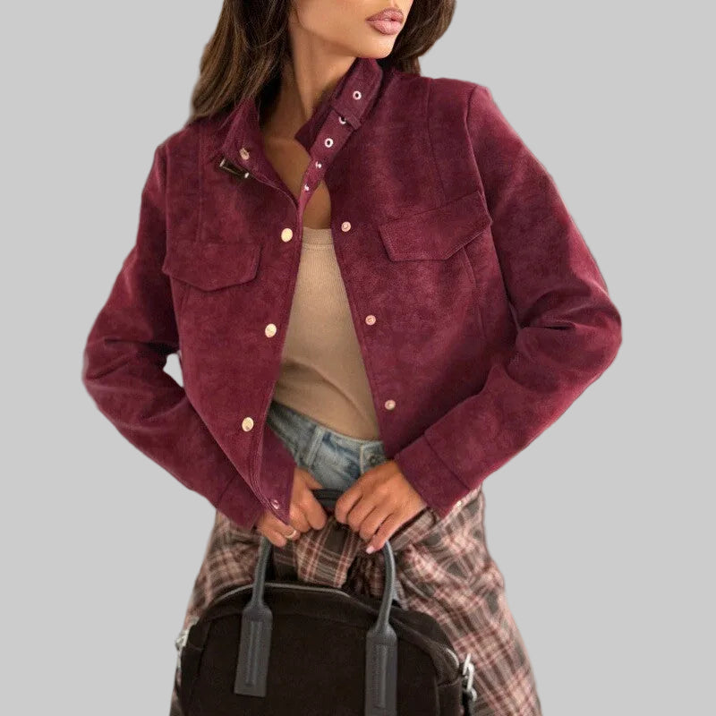 TALIA – SHORT-SLEEVED CASUAL ZIP-UP JACKET