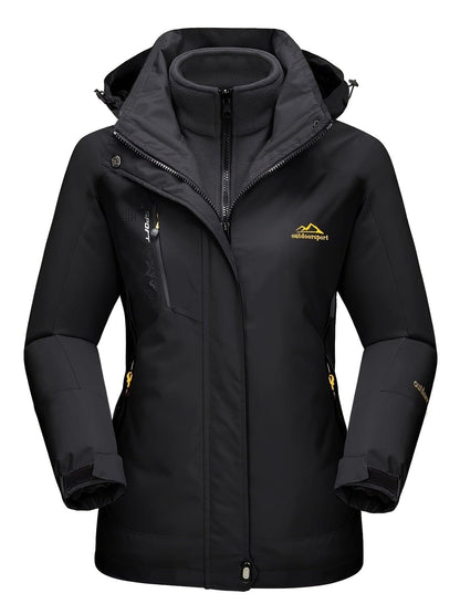 Manteau 3-en-1 Imperméable Avec Doublure En Polaire