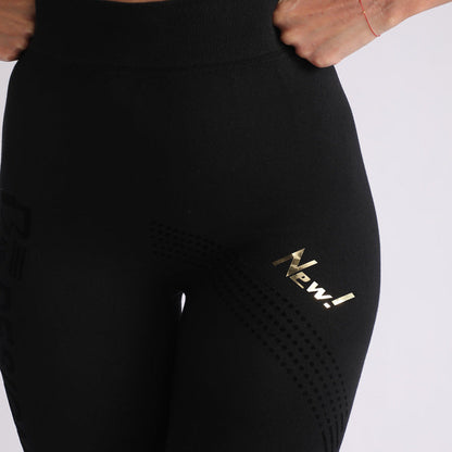 SEREN – High-Waisted Flocking Print Modal Leggings