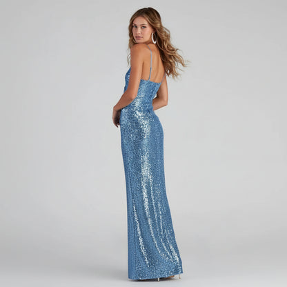 AMÉLIE – SHIMMER SUSPENDER DRESS