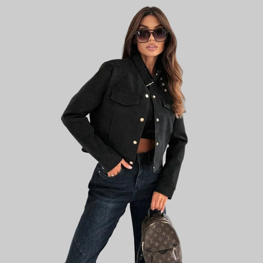 TALIA – SHORT-SLEEVED CASUAL ZIP-UP JACKET