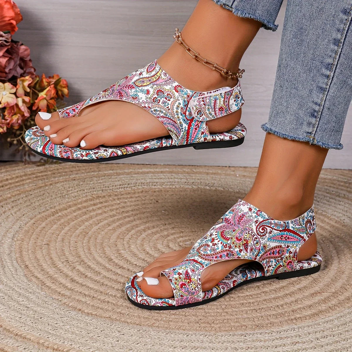 Sandales d'Été En Coleurs Multicolores