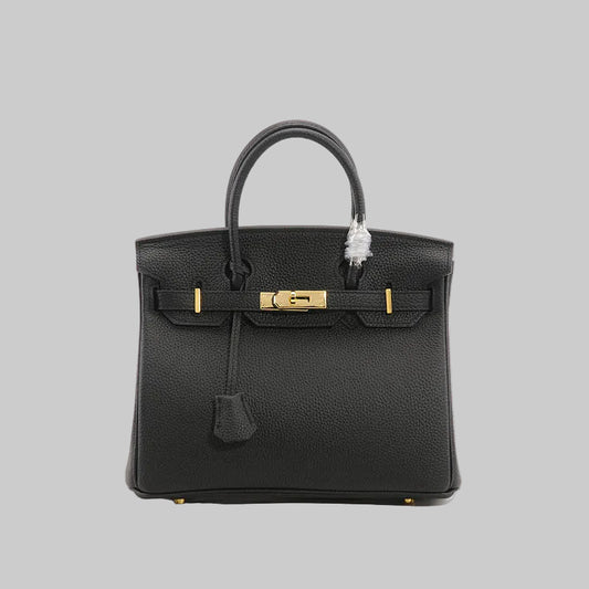 ELINA – Genuine Leather Lock Crossbody Handbag