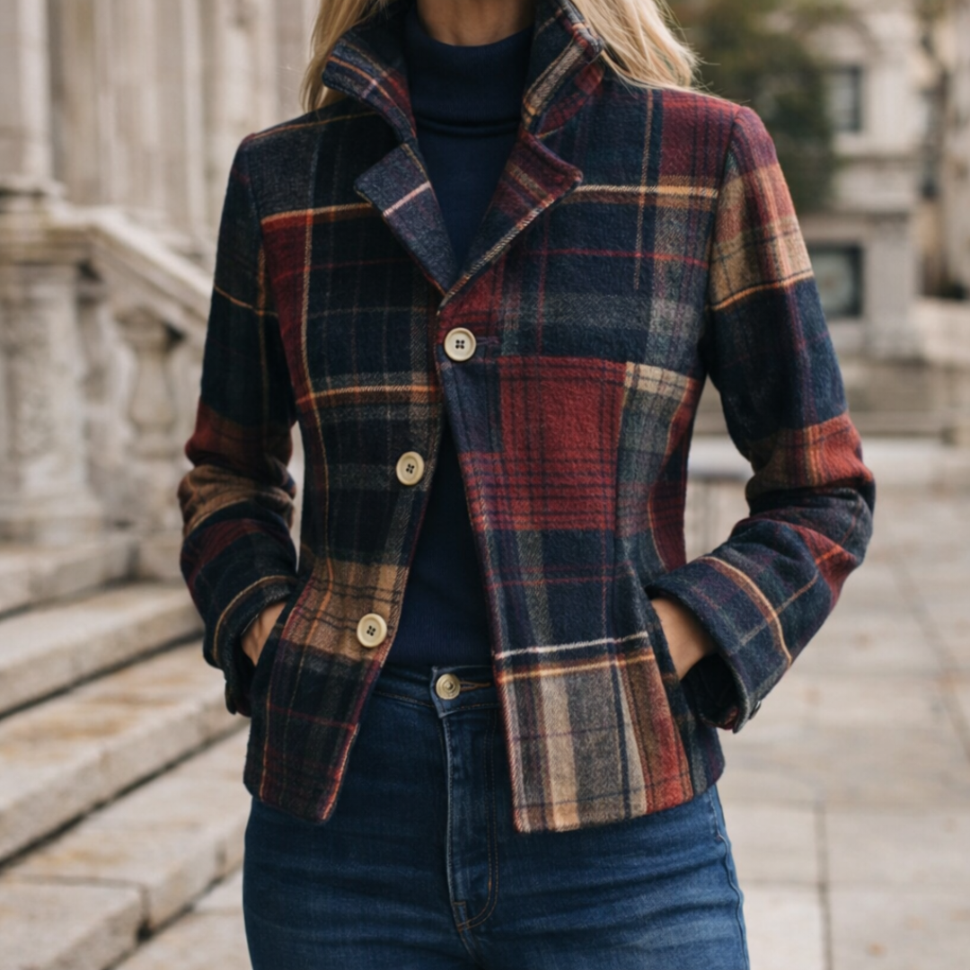 Veste Kellyn À Carreaux Avec Col