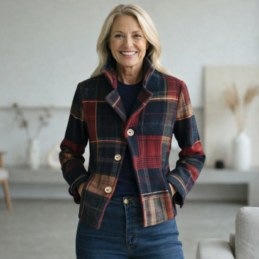 Veste Kellyn À Carreaux Avec Col