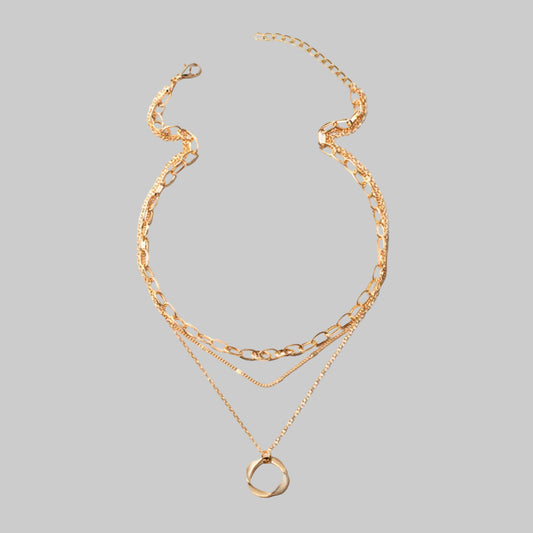 ANA – Geometric Circle Pendant Necklace