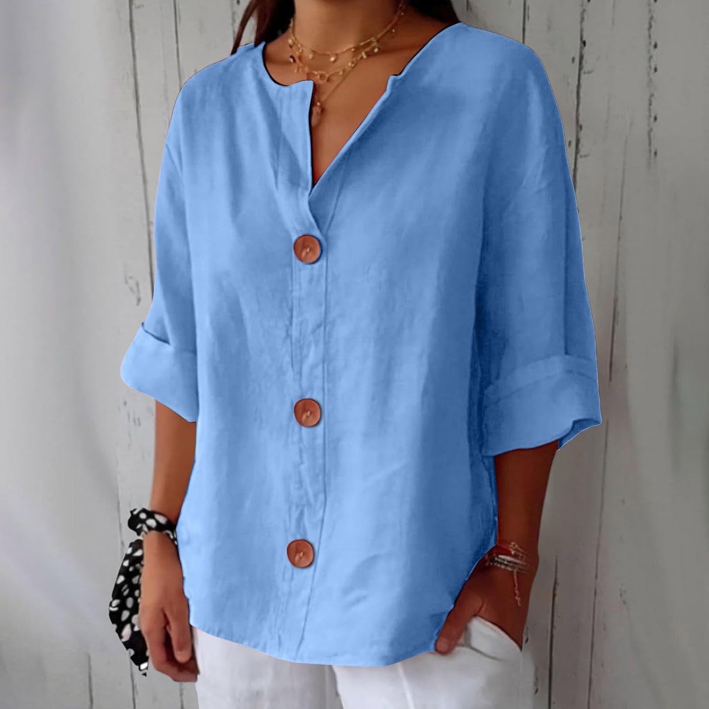 Chemise Maryline Décontractée En Lin