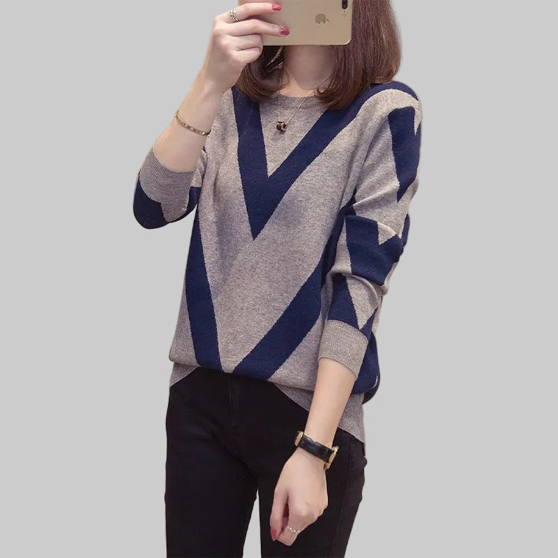TALIA – MODERN COLOR BLOCK KNIT