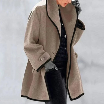 Manteau Élégant 3/4 En Laine