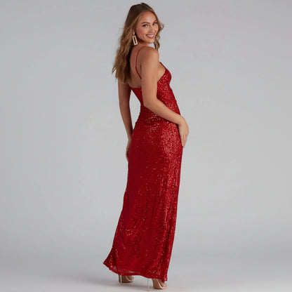 AMÉLIE – SHIMMER SUSPENDER DRESS