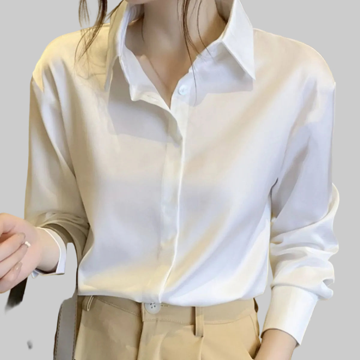 EVELYN – LONG & SHORT SLEEVE OFFICE SHIRT