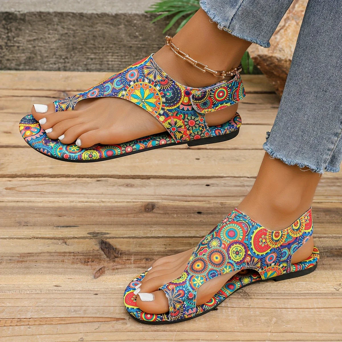 Sandales d'Été En Coleurs Multicolores