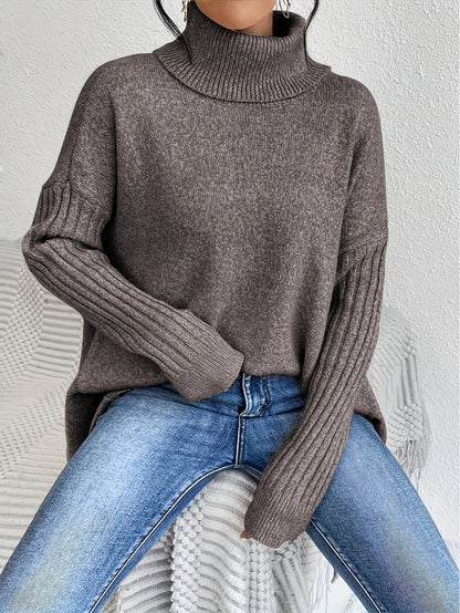 Pull Col Montant Élégant & Décontracté