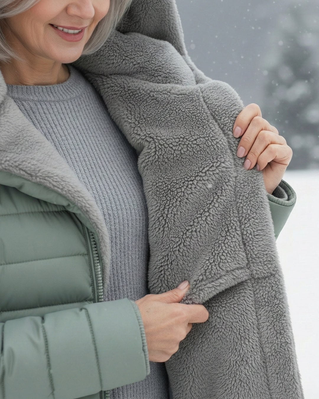 Manteau Maddy Matelassé Doublée En Polaire