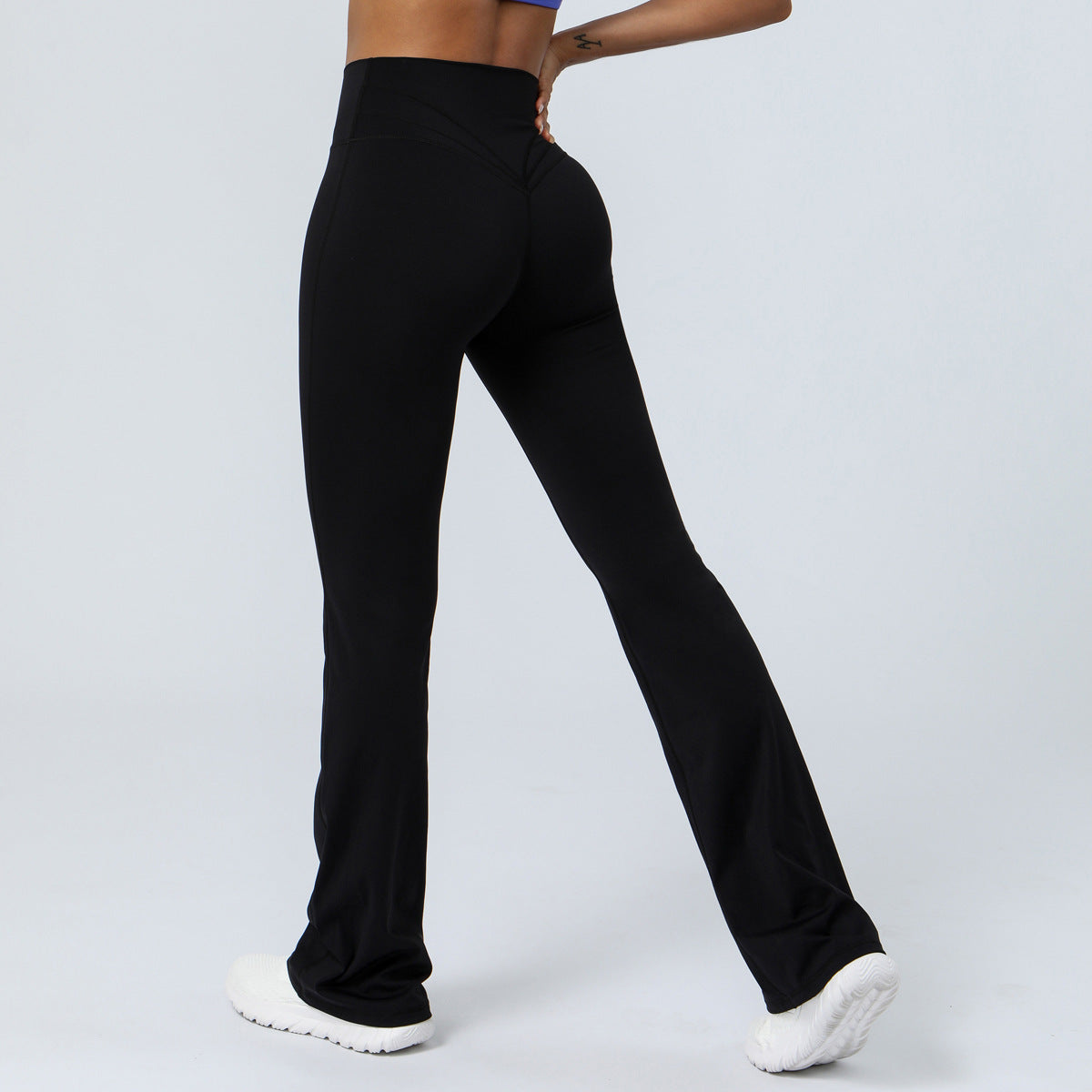 ELARA – High Waist Yoga Flare Leggings for Dance and Fitness