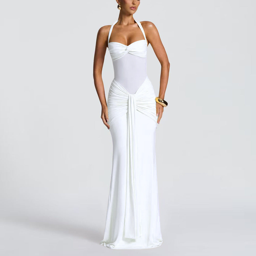 CORALIE – ELEGANT HALTER DRESS