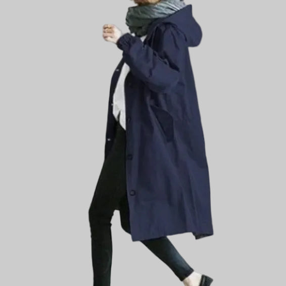 NADINE – MID-LENGTH COTTON TRENCH COAT