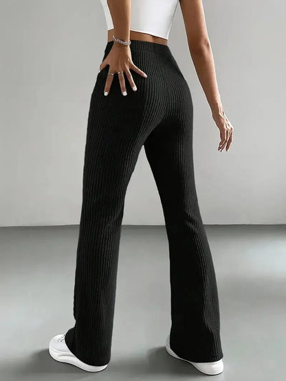 Pantalon Évasé En Velours Côtelé