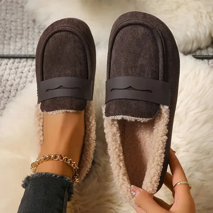 Mocassins d'hiver doublées de polaire