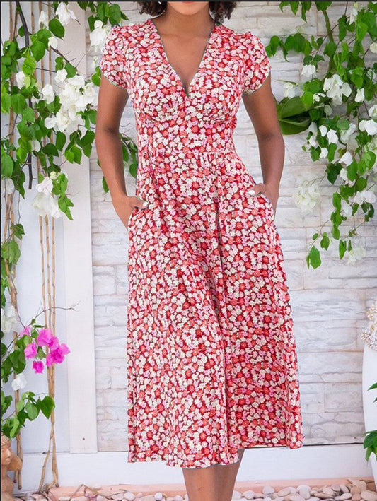 Robe Fionna Mi-Longue Légère Avec Poches