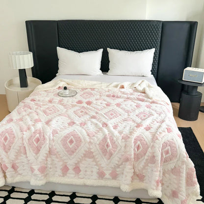 Plaid Nordique Texturé Douillet