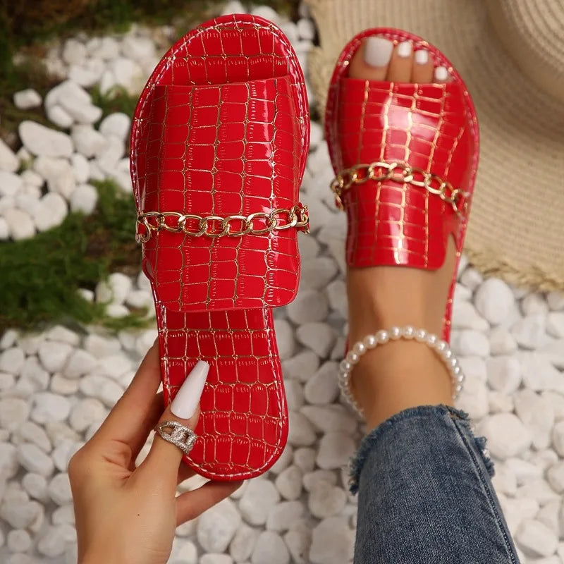 Sandales Lydia Chics Avec Chaîne