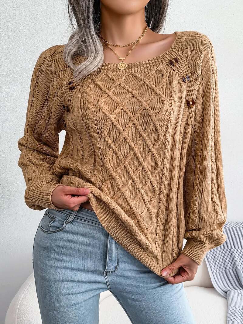 Pull Baritz En Maille Torsadée