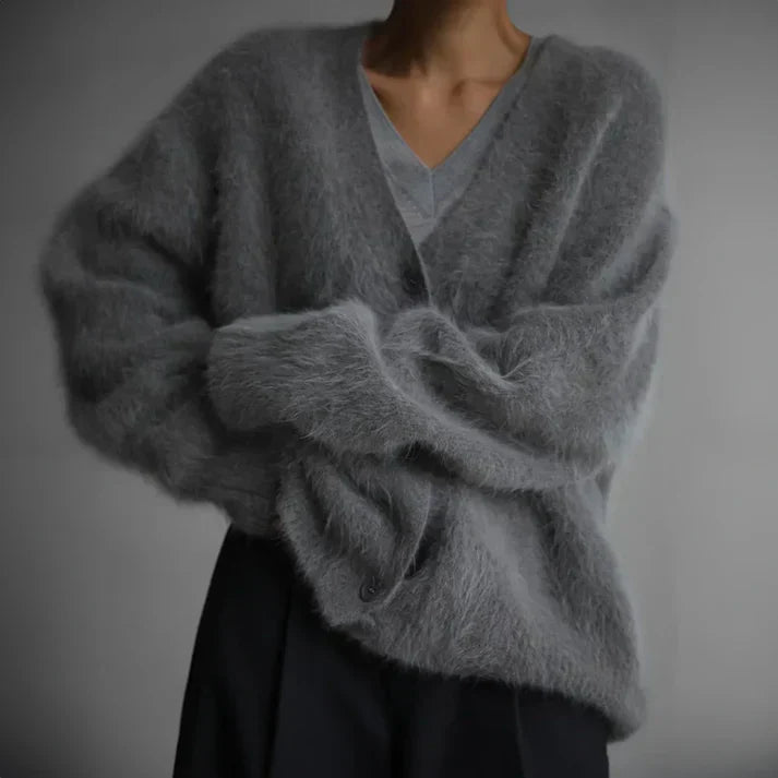 Pull Élégant Oversize En Cachemire