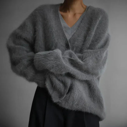Pull Élégant Oversize En Cachemire