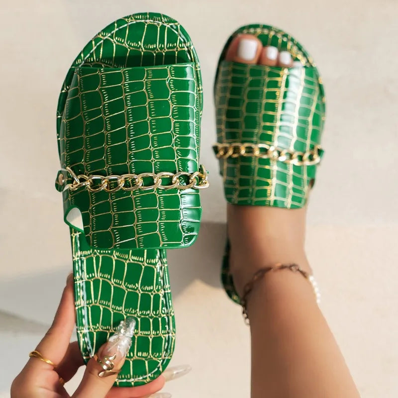 Sandales Lydia Chics Avec Chaîne