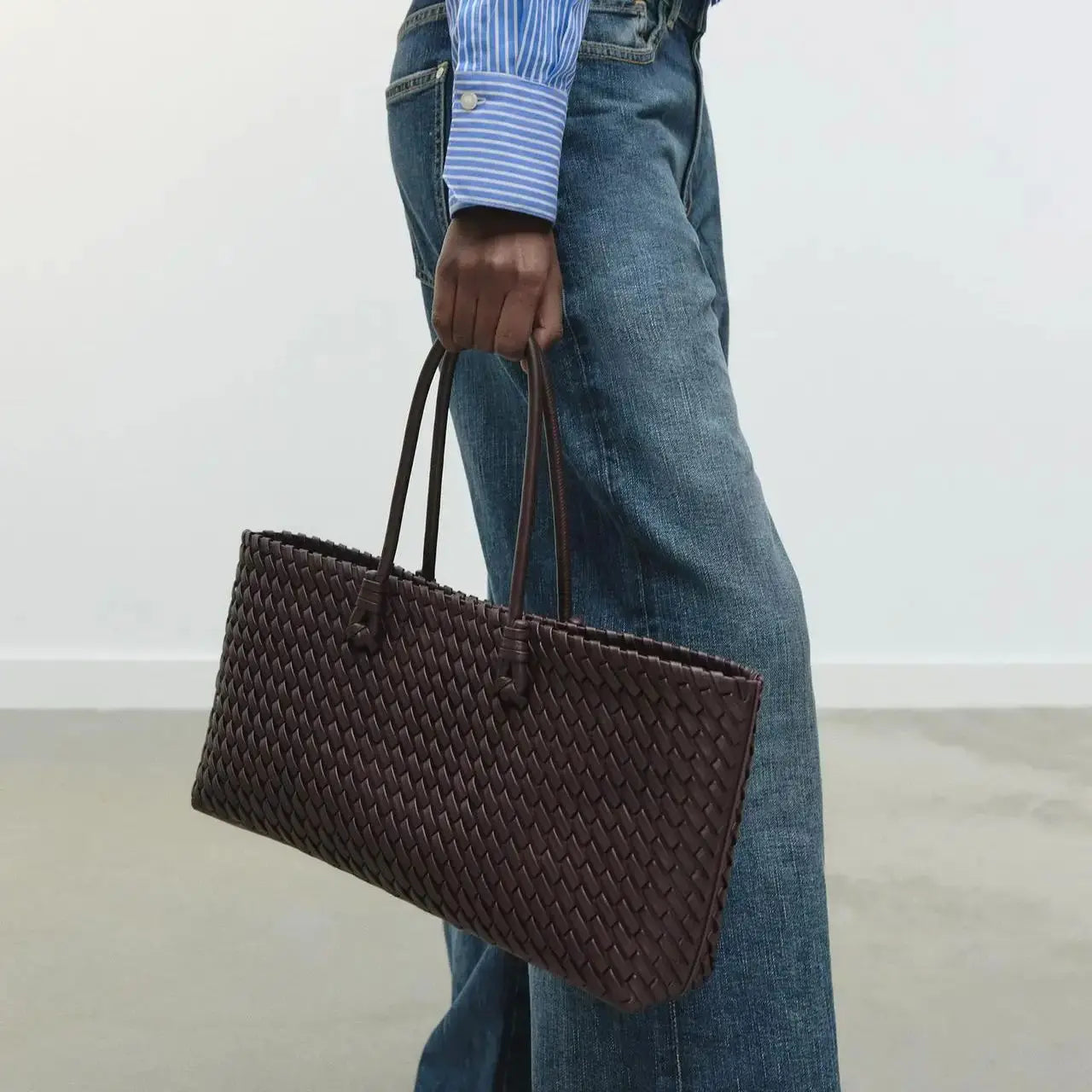 Sac À Main Danni En Cuir Tressé