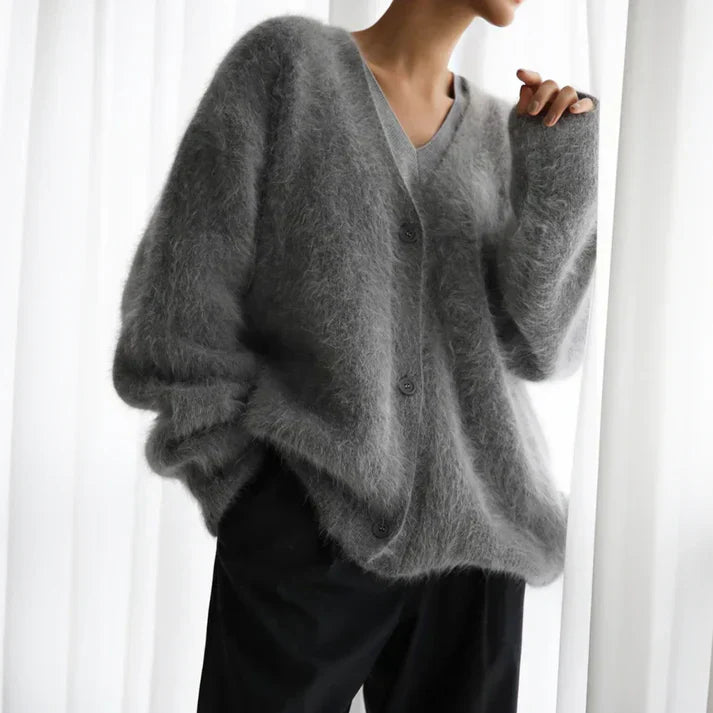 Pull Élégant Oversize En Cachemire