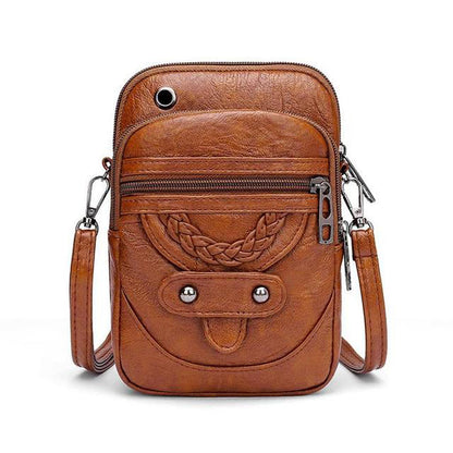 Sac à Bandoulière Vintage En Cuir