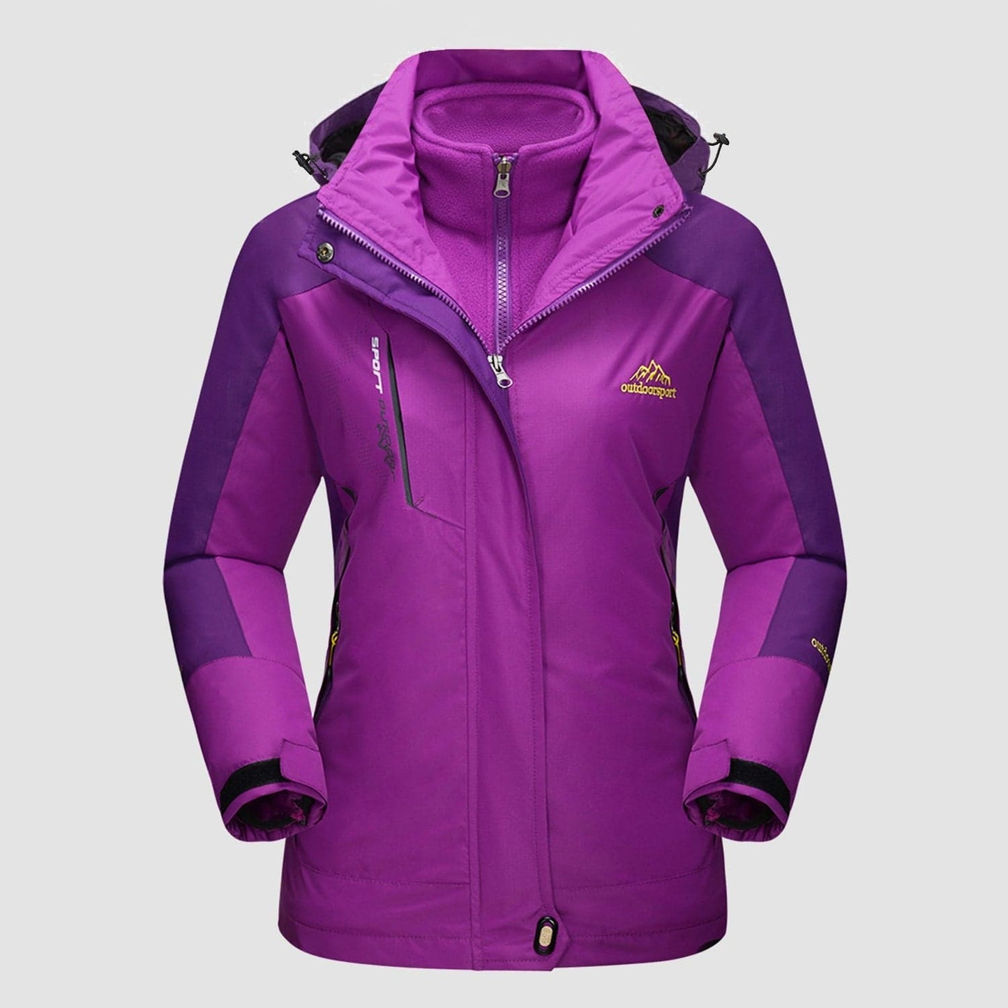 Manteau 3-en-1 Imperméable Avec Doublure En Polaire