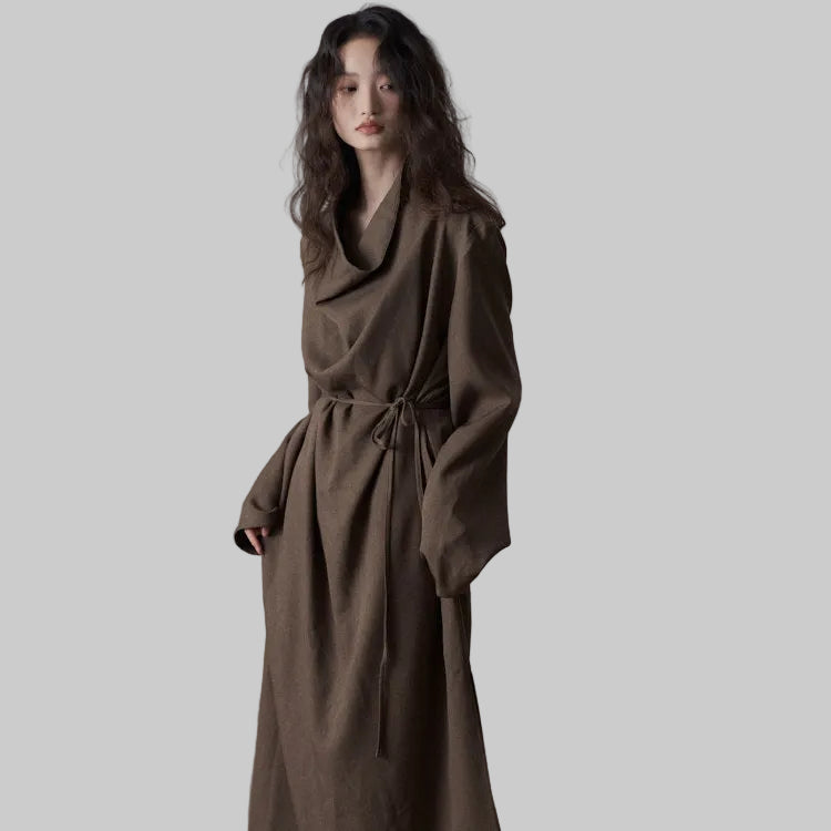 TIA – Metallic One-Shoulder Maxi Dress
