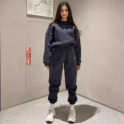 ELINA – Slim Fit Embroidered Cozy Set