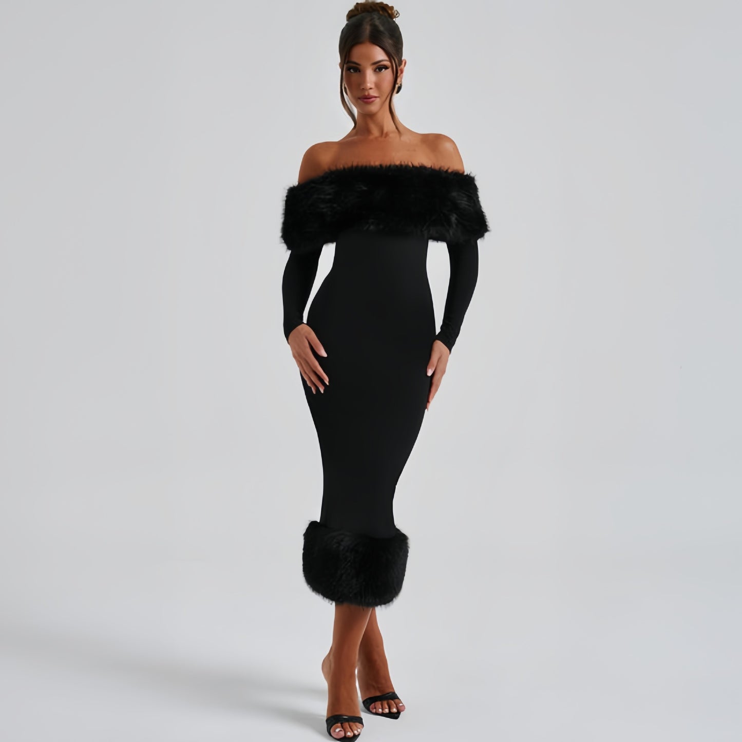 CÉLINE – ELEGANT LONG SLEEVE DRESS